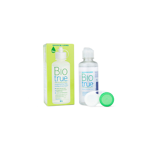 Bausch & Lomb Bio True 120ml Contact Lens Solution left side