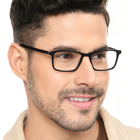 Vincent Chase Online Black Full Rim Rectangle left side Vincent Chase Online Black Full Rim Rectangle left side