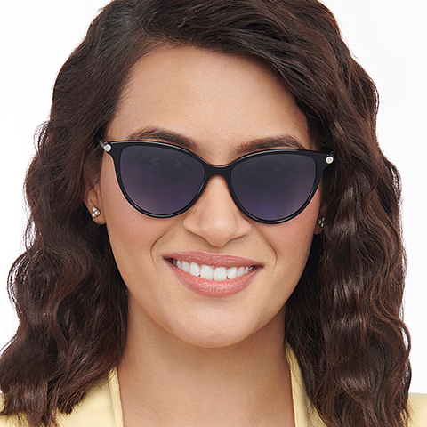 John Jacobs Online Black Full Rim Cat Eye right side