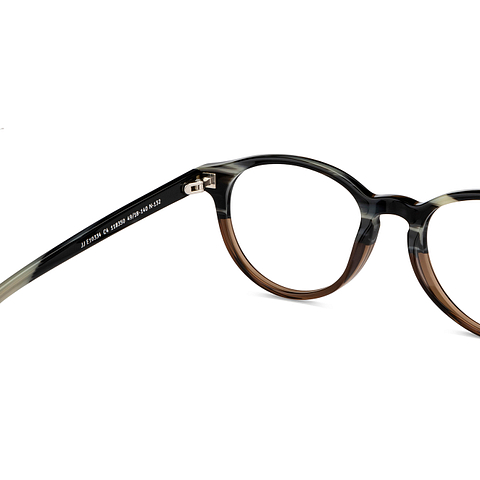 John Jacobs Dark Brown Full Rim Round right side John Jacobs Dark Brown Full Rim Round right side