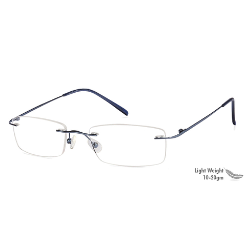 Vincent Chase Online Sky Blue Rimless Rectangle left side Vincent Chase Online Sky Blue Rimless Rectangle left side