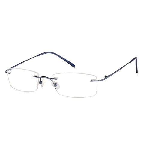 Vincent Chase Online Sky Blue Rimless Rectangle left side Vincent Chase Online Sky Blue Rimless Rectangle left side