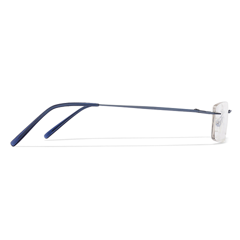 Vincent Chase Online Sky Blue Rimless Rectangle left side Vincent Chase Online Sky Blue Rimless Rectangle left side