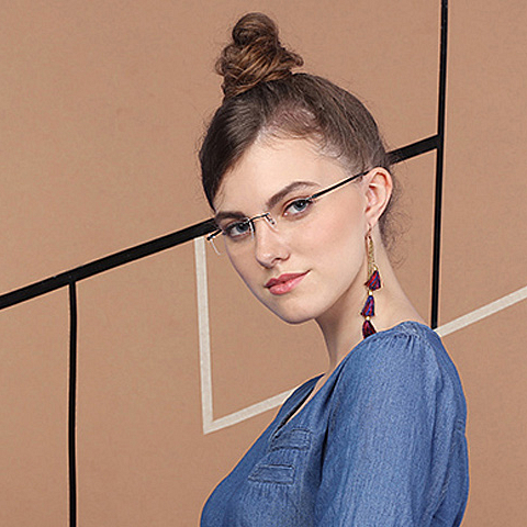 Lenskart Air Online Mid Gunmetal Rimless Rectangle right side Lenskart Air Online Mid Gunmetal Rimless Rectangle right side