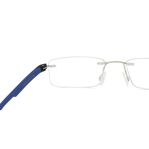 Lenskart Air Online Silver Rimless Rectangle left side Lenskart Air Online Silver Rimless Rectangle left side