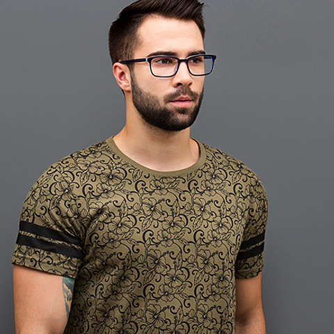 Vincent Chase Online Sky Blue Full Rim Rectangle right side Vincent Chase Online Sky Blue Full Rim Rectangle right side