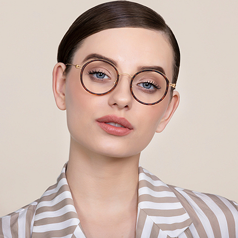 Lenskart Air Online Golden Brown Full Rim Round right side Lenskart Air Online Golden Brown Full Rim Round right side