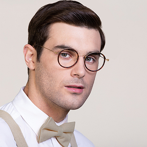 Lenskart Air Online Golden Brown Full Rim Round right side Lenskart Air Online Golden Brown Full Rim Round right side