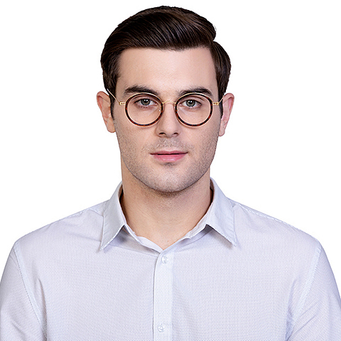 Lenskart Air Online Golden Brown Full Rim Round right side Lenskart Air Online Golden Brown Full Rim Round right side