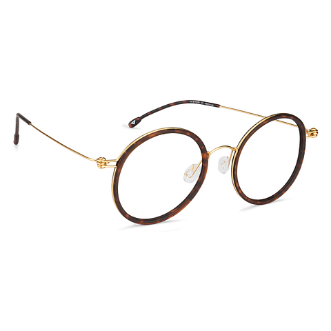 Lenskart Air Online Golden Brown Full Rim Round right side Lenskart Air Online Golden Brown Full Rim Round right side