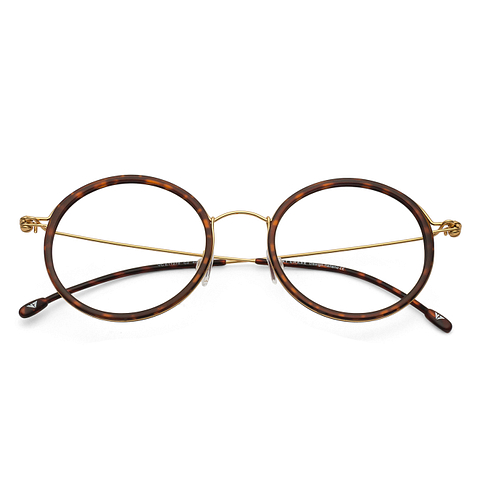 Lenskart Air Online Golden Brown Full Rim Round left side Lenskart Air Online Golden Brown Full Rim Round left side