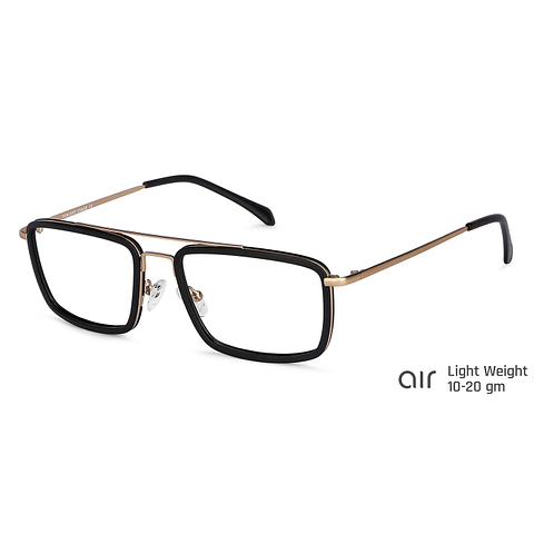 Lenskart Air Black Full Rim Rectangle left side Lenskart Air Black Full Rim Rectangle left side